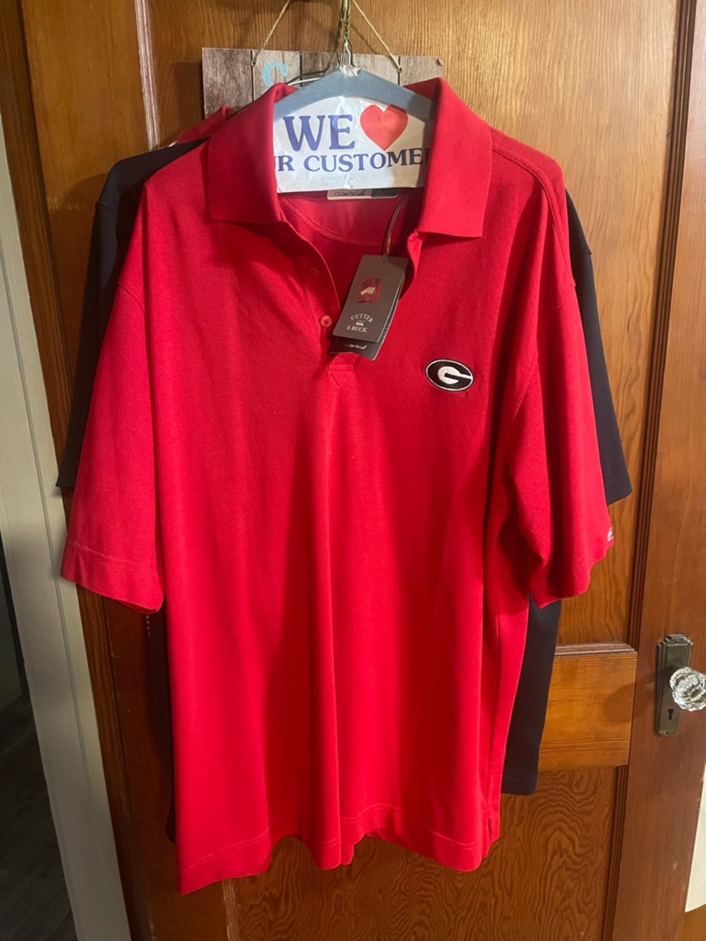 Cutter & Buck Red Polo with Embroidered G Logo